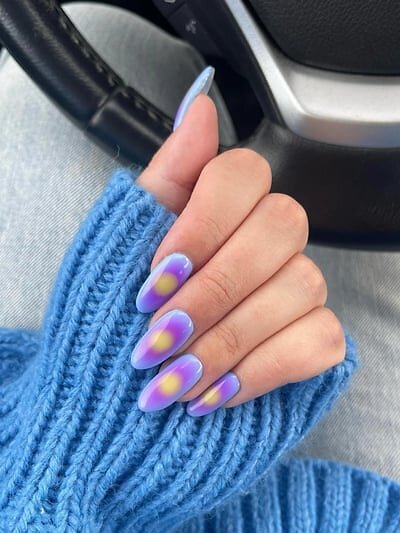 aura nails giallo